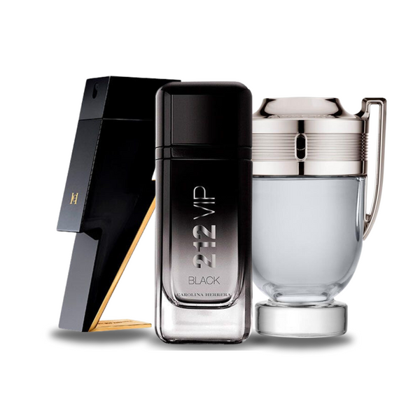 Offre Combo de 3 Parfums - Bad Boy de Carolina Herrera | 212 VIP Black de Carolina Herrera | Invictus de Paco Rabanne