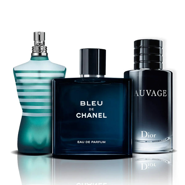 Combo de 3 Parfums : Le Male, Bleu de Chanel et Sauvage | Homme (100ml)